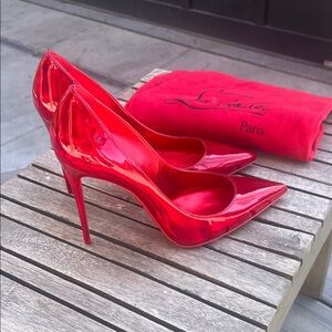 Christian Louboutin Red Patent Leather Stiletto Heels